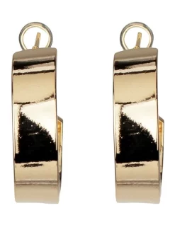 Deals ✨ Gregory Ladner Flat Hoop Earrings In Gold 🥰