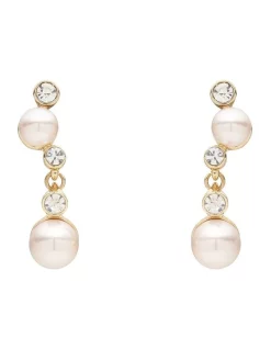 Discount ✔️ Barcs Pearl Crawler Drop Earring In Pink ❤️