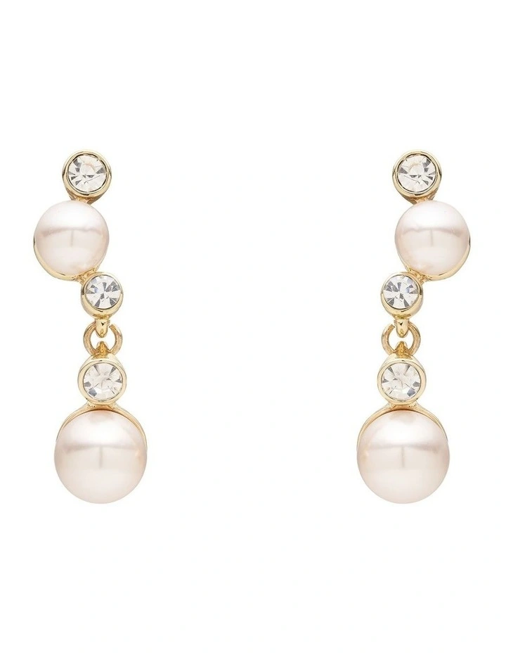 Discount ✔️ Barcs Pearl Crawler Drop Earring In Pink ❤️ 3 Discount ✔️ Barcs Pearl Crawler Drop Earring In Pink ❤️