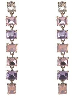 Wholesale ✨ Gregory Ladner Long Drop Jeweled Earrings In Multi 🔥