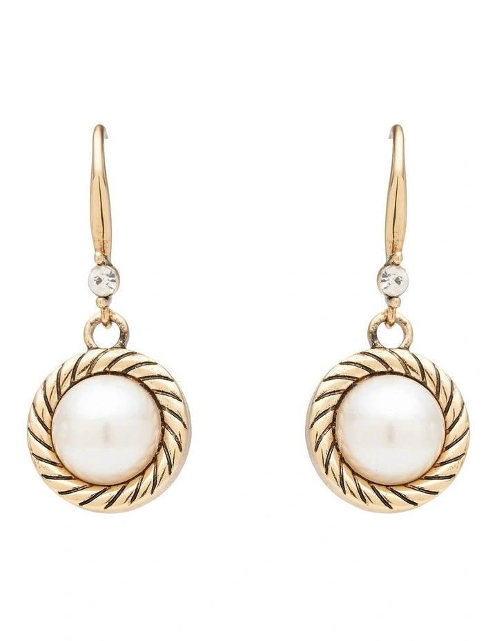 New π Barcs Pearlite Drop Earring In Two Tone π 3 New π Barcs Pearlite Drop Earring In Two Tone π