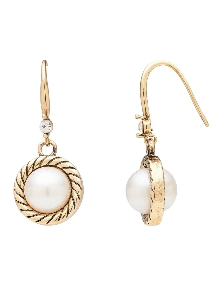 New π Barcs Pearlite Drop Earring In Two Tone π 4 New π Barcs Pearlite Drop Earring In Two Tone π - Image 2