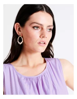 Outlet 👏 Basque Pearl Oval Drop Earring In Gold ✔️ -Cheap Earrings Shop unnamed file 775