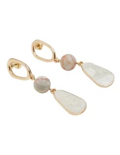 Cheapest 👍 Oxford Jessie Natural Stone Earrings In Gold ✔️ -Cheap Earrings Shop unnamed file 790
