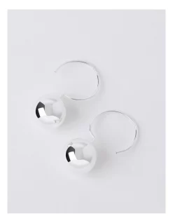 Top 10 💯 Basque Fish Hook Ball Earring In Silver 😀