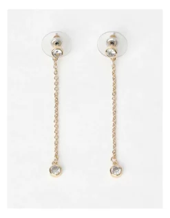Flash Sale 👍 Trent Nathan Stone Chain Gold Drop Earrings 🎁