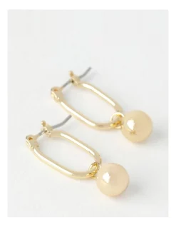 Outlet ❤️ Piper Ball Drop Gold Huggie Earrings 👍 -Cheap Earrings Shop unnamed file 840