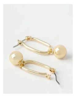Outlet ❤️ Piper Ball Drop Gold Huggie Earrings 👍 -Cheap Earrings Shop unnamed file 842