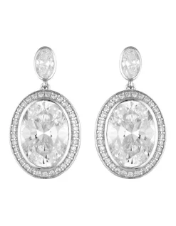 Cheapest 🛒 Georgini Luxe Grandenzza Silver Drop Earrings 💯