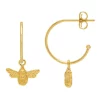 Promo 🥰 Estella Bartlett Bee Gold Drop Hoop Earrings 🎉 -Cheap Earrings Shop unnamed file 90