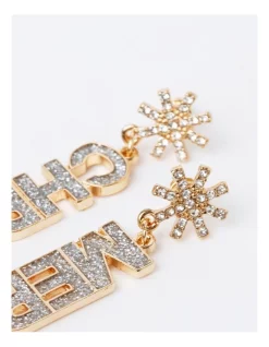 Wholesale ✨ Design Studio Merry ❄ Christmas Drop Earring In Gold ✔️ -Cheap Earrings Shop unnamed file 909