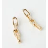 Coupon 😍 Wayne Cooper Paper Clip Chain Matte Earrings In Gold 💯 -Cheap Earrings Shop unnamed file 910