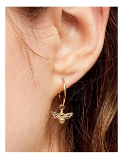 Promo 🥰 Estella Bartlett Bee Gold Drop Hoop Earrings 🎉 -Cheap Earrings Shop unnamed file 92