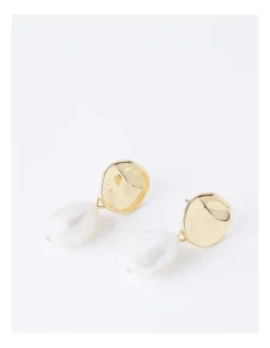 Wholesale 😍 Trent Nathan Freshwater Pearl Drop Earring In Pearl 💯