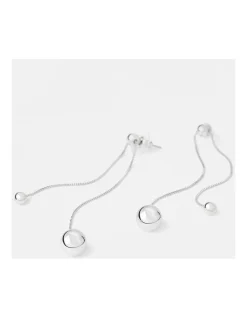 Cheapest 🔔 Trent Nathan Long Drop Ball Silver Earrings 🎉 -Cheap Earrings Shop unnamed file 944