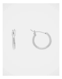 Buy 🔔 Piper Sleeper Silver Hoop Earrings 😉